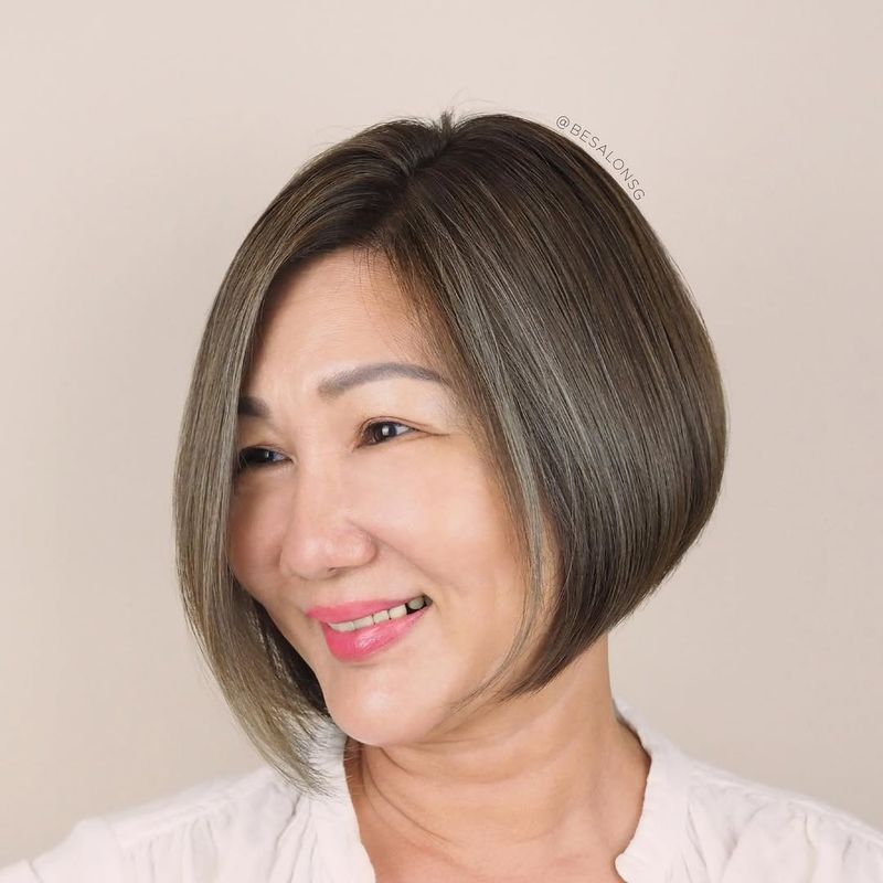 Straight Bob with Side Part