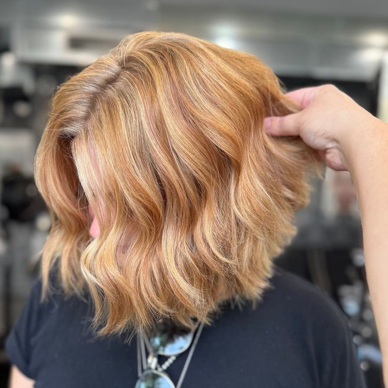 Strawberry Blonde Bob