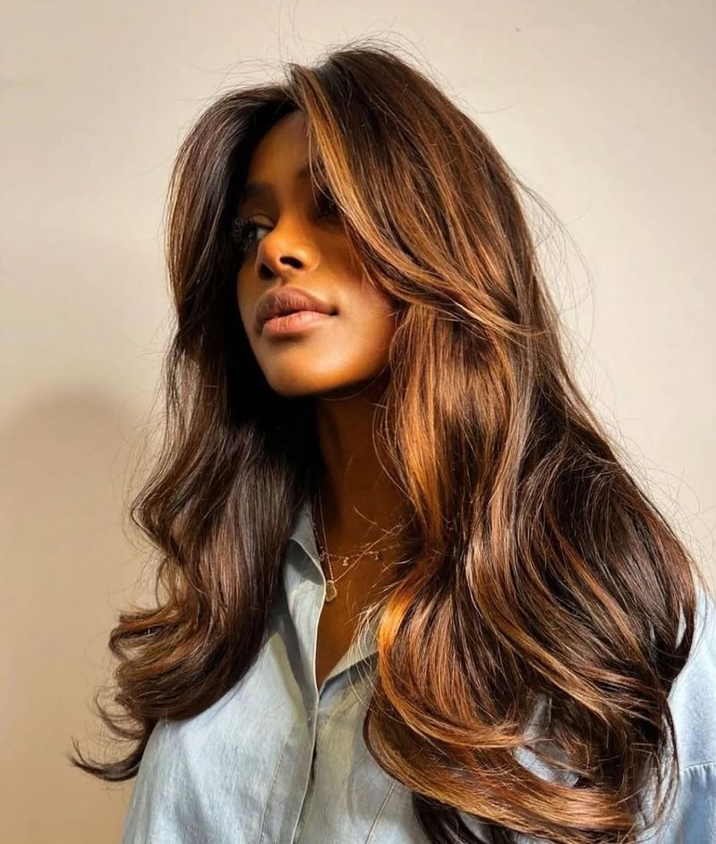 Subtle Caramel Highlights