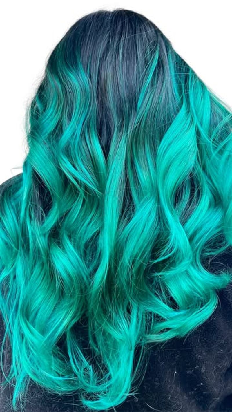 Teal Ombre