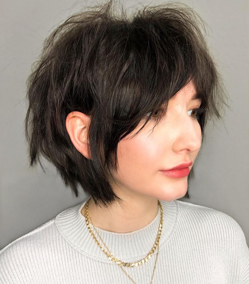 Textured Bob Shag