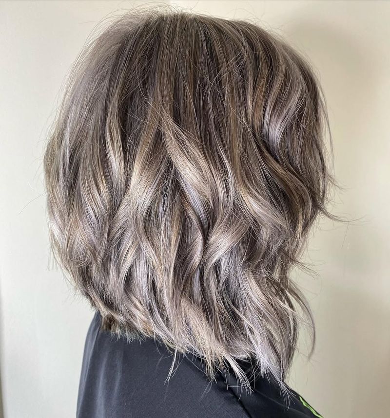 Textured Bob with Highlights