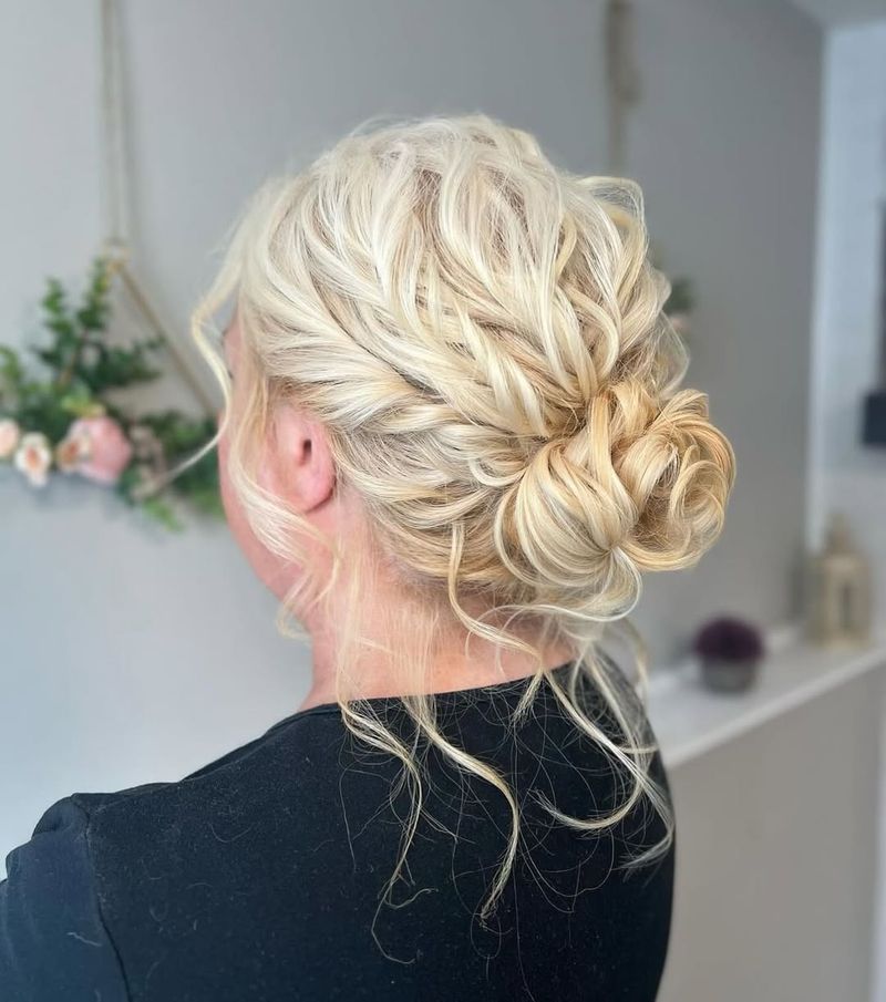 Chignon texturé