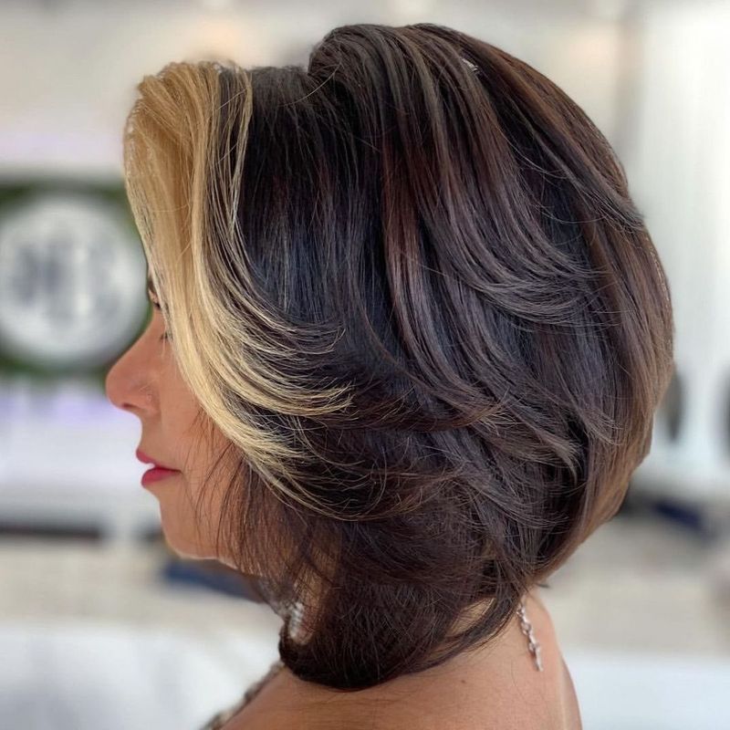 Textured Feathered Bob