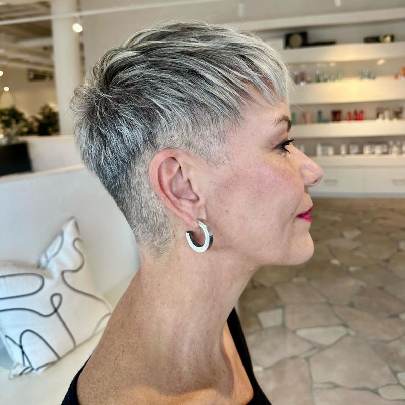 Textured Pixie with Undercut