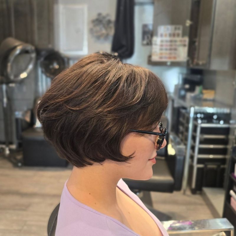 El elegante Tapered Bob