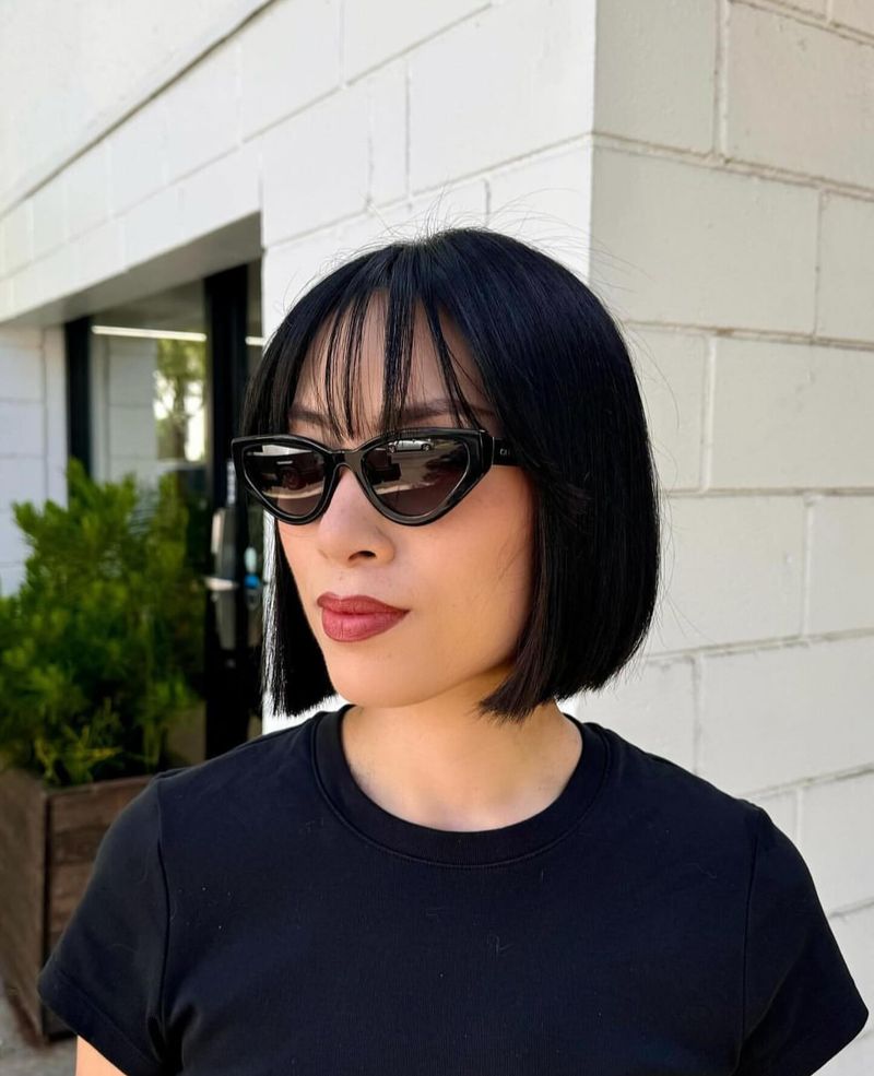 The Sleek Bob with Bangs