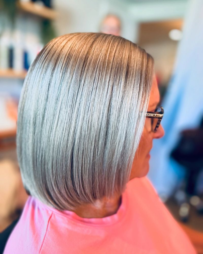 The Sleek Silver Bob