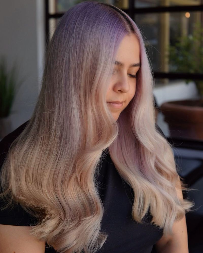 Warrige golven met pastel ombre