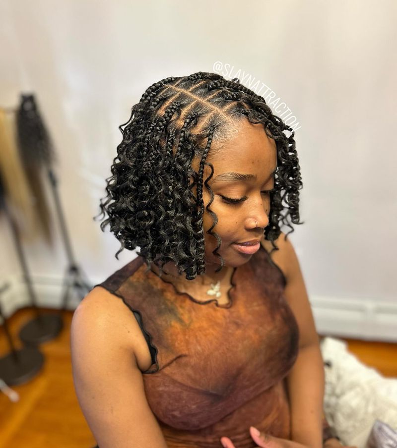 Twisted Curly Bob