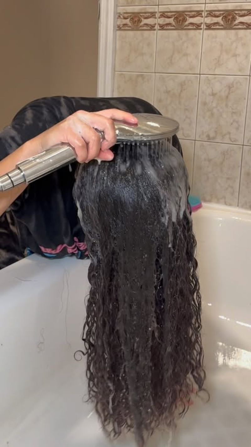 Upside Down Hair Washing