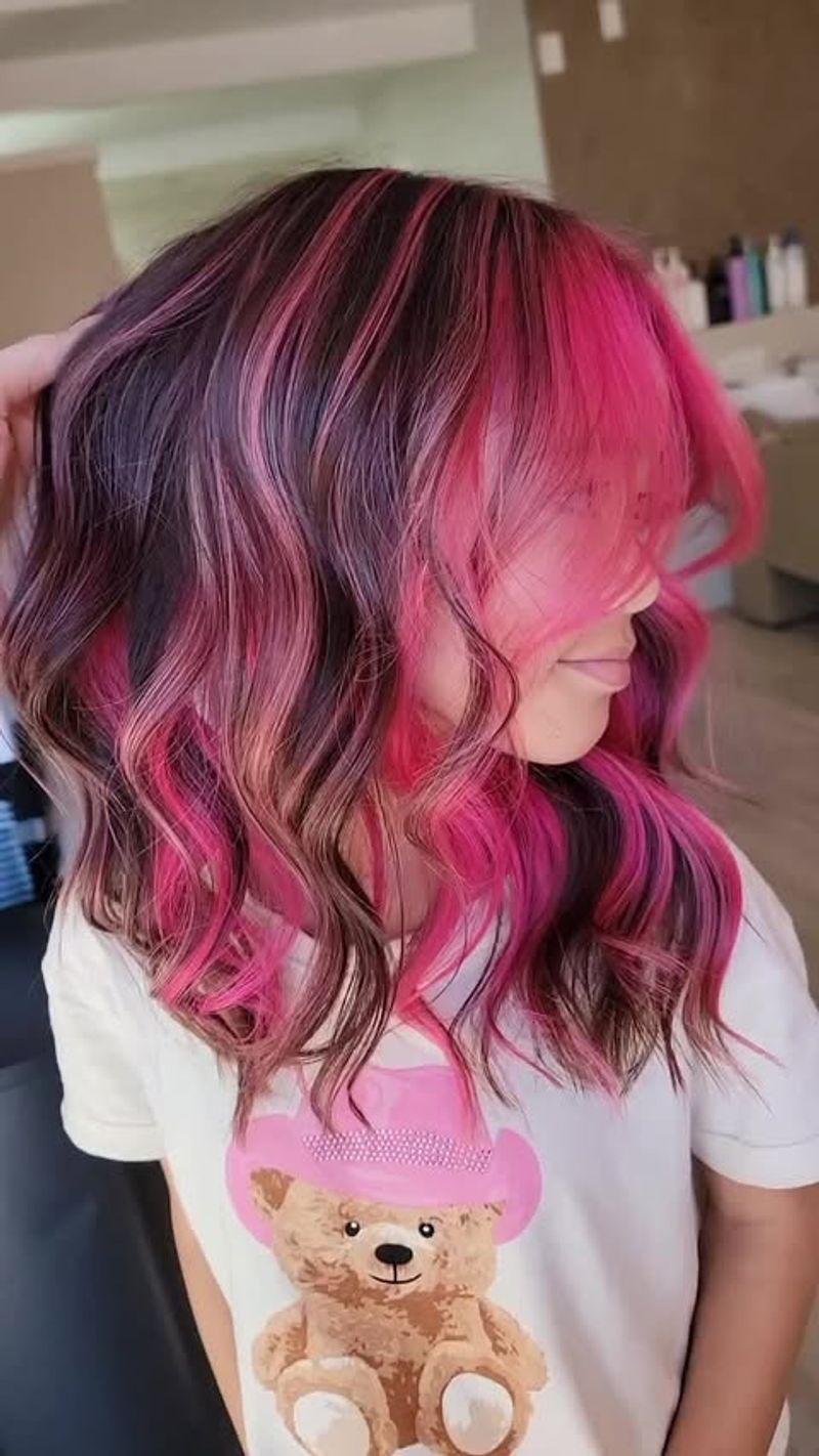 Vibrant Hair Streaks