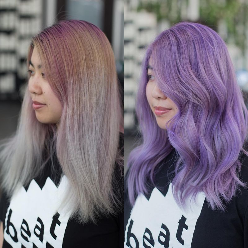 Levendig Pastel Haar Transformatie