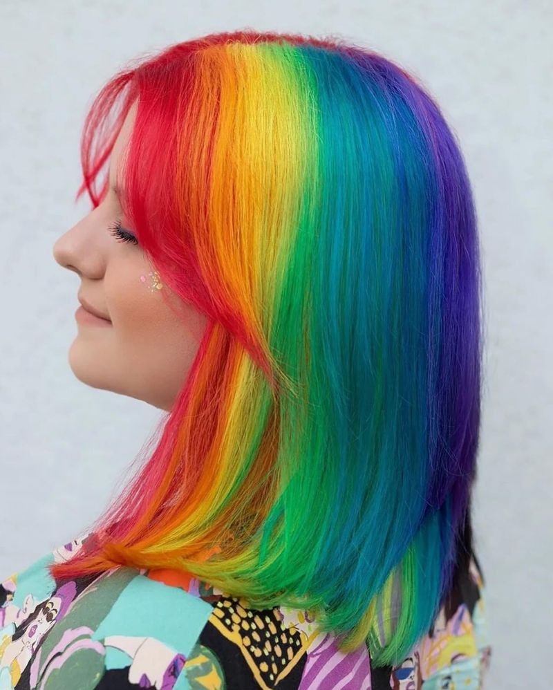 Cabello Arco Iris Vibrante