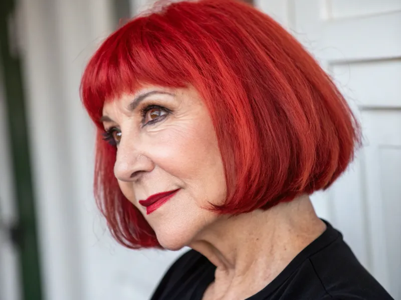 Vibrant Red Bob