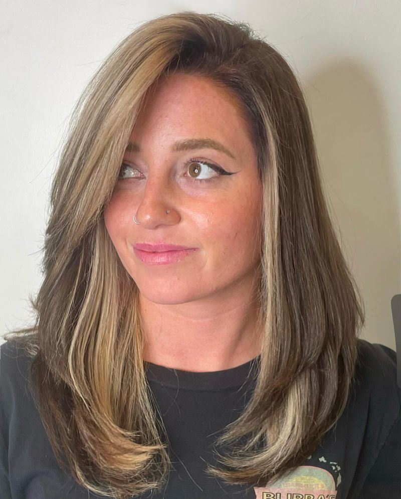 Lob volumineux pour cheveux fins