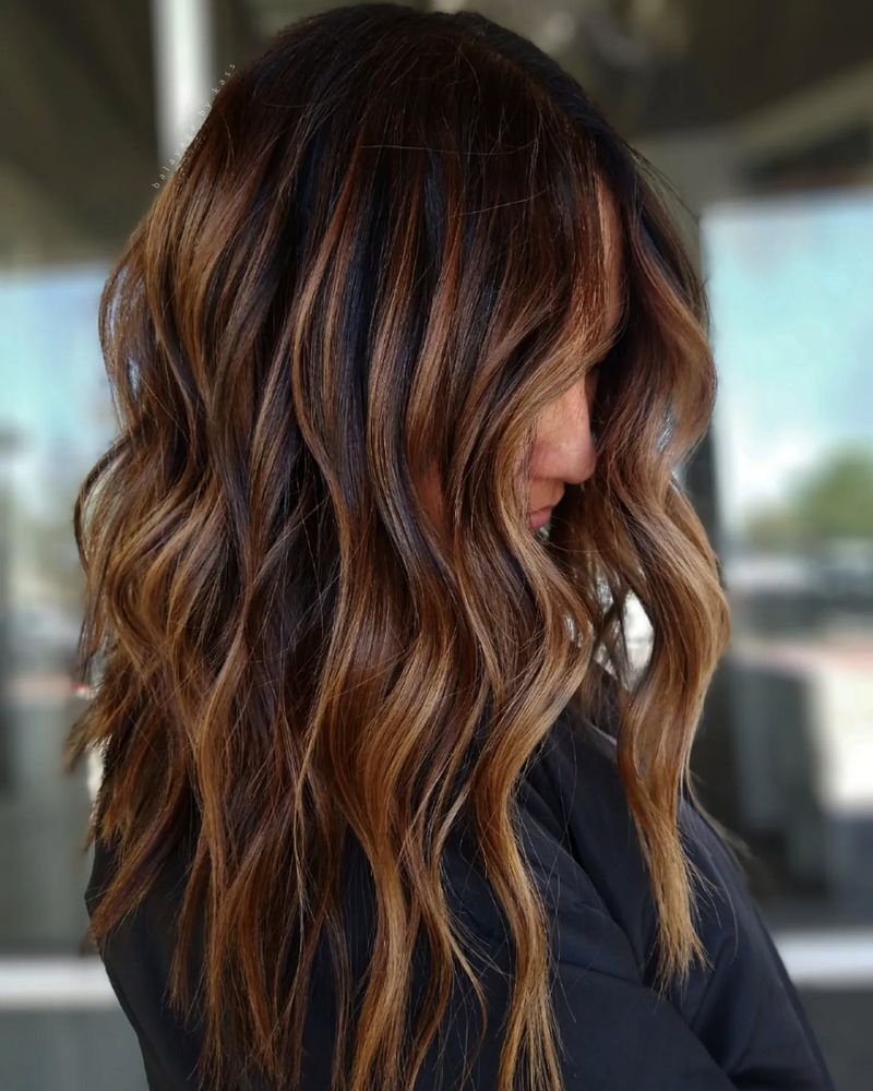 Warme karamel highlights