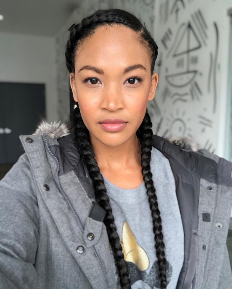 Youthful Double Braids