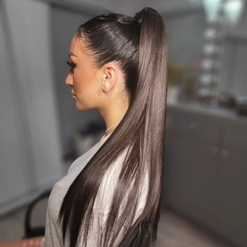 21. Slick High Ponytail