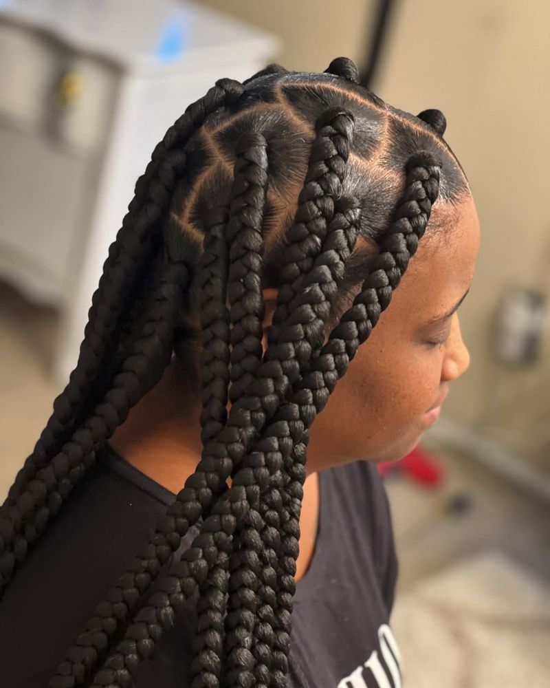 Classic Black Jumbo Braids