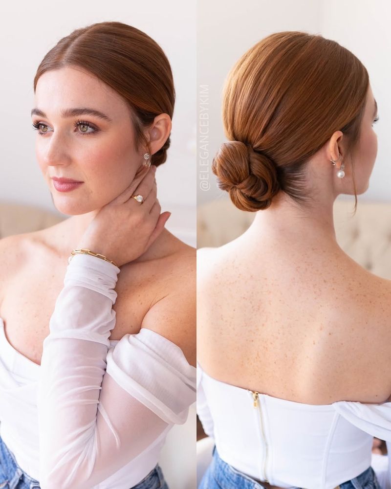 Chignon bas élégant