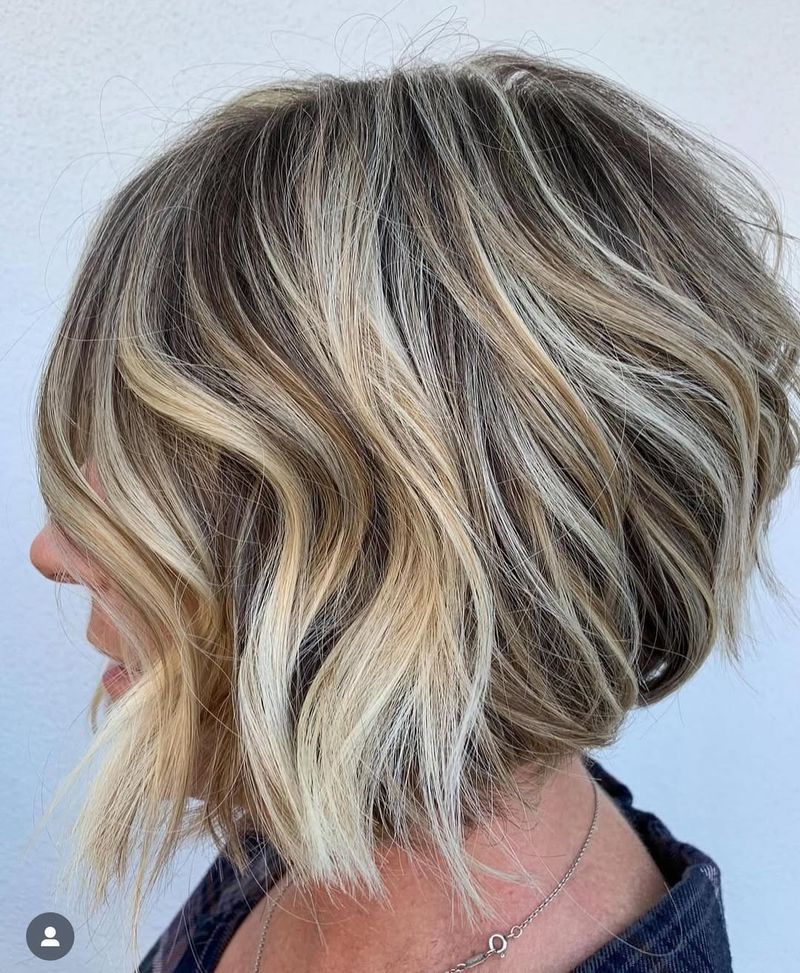 Classic Layered Blowout Bob