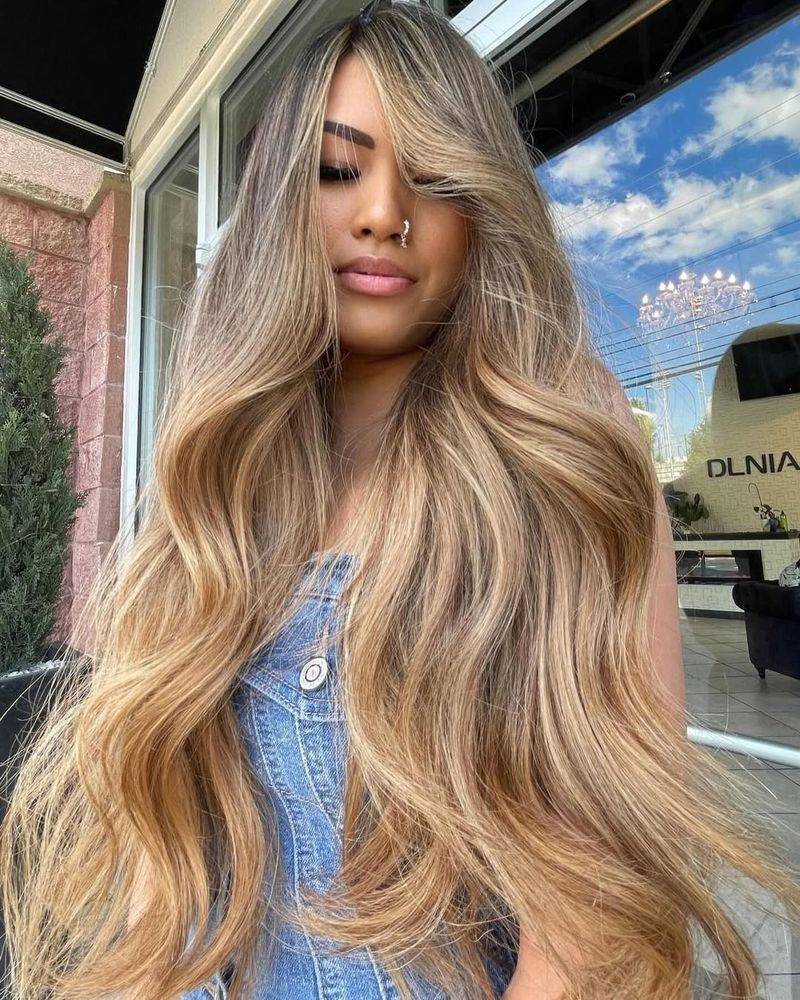 Sun-Kissed Caramel Waves