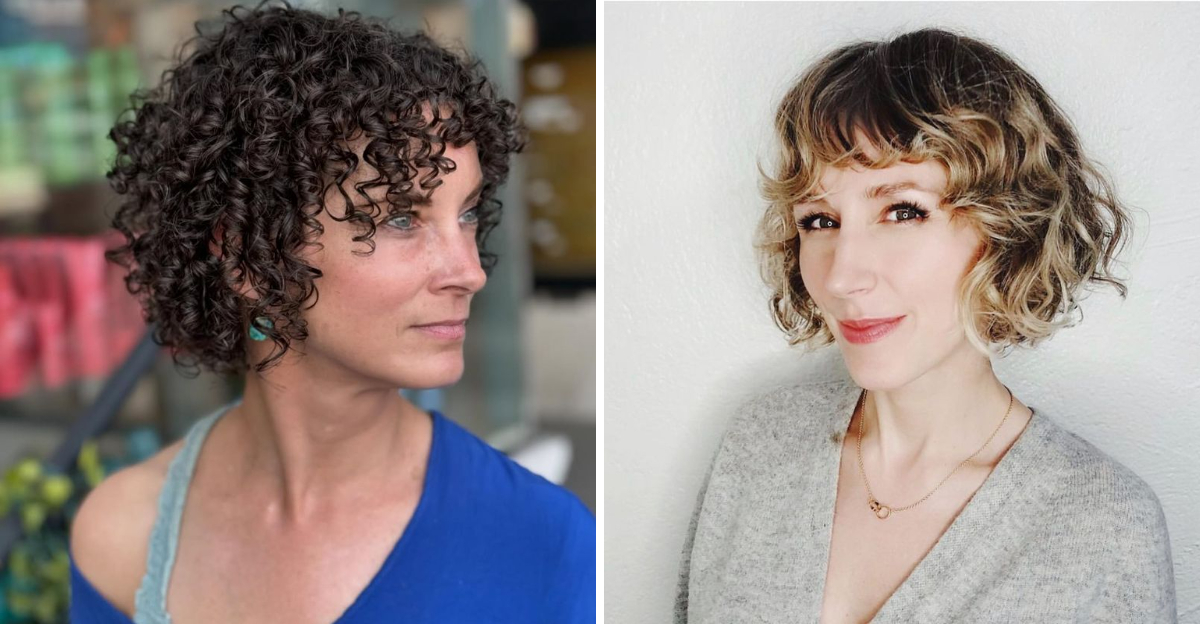 30 Short Curly Bobs For Women Over 50