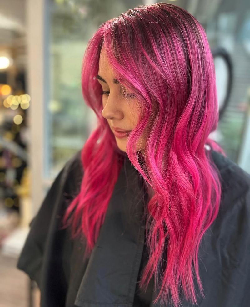 Neon Pink Balayage