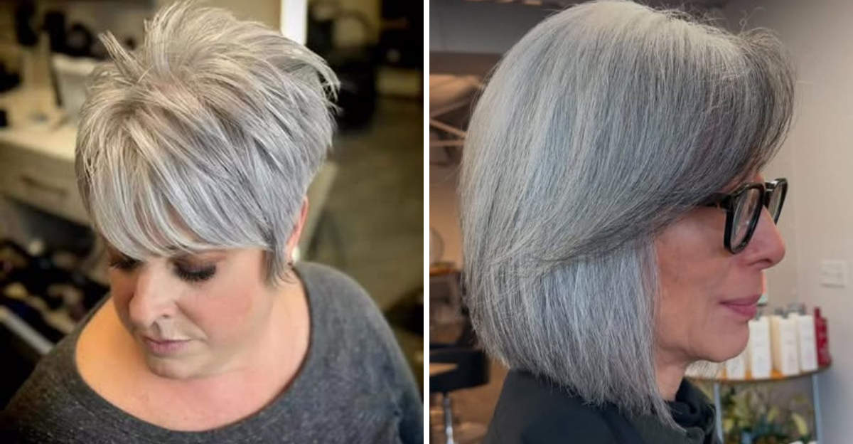 31 Chic Ways To Embrace Your Gray Hair With A Flattering Cut