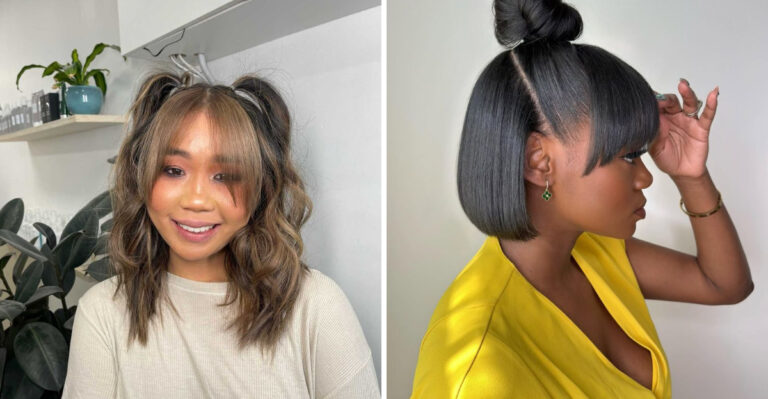 32 Fabulous Easy Hairstyles + Bangs