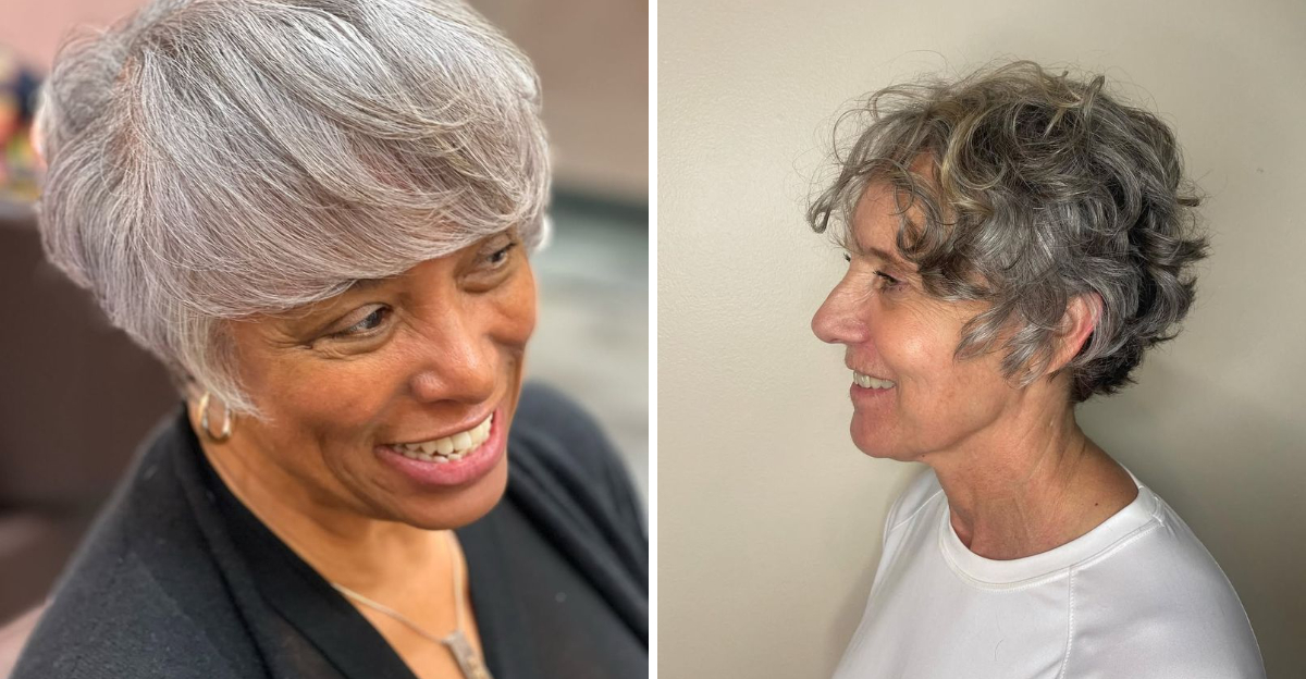 34 Short Haircuts That Celebrate Gray Hair With Grace And Style