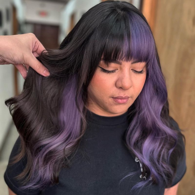 Orchid Accent Bangs