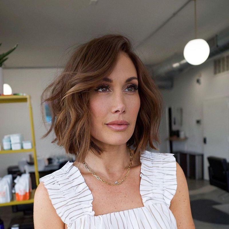 Curly Bob with Soft Layers