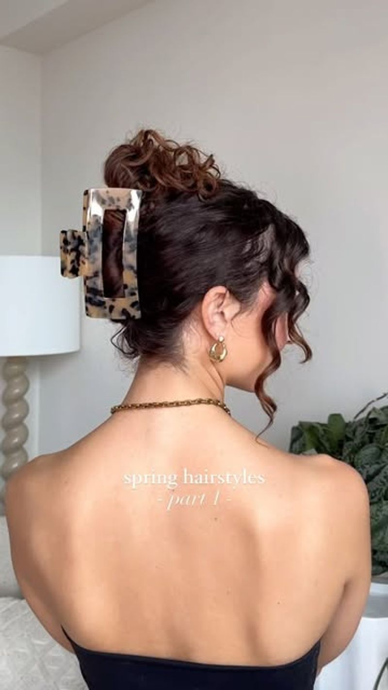 Penteado com pinça