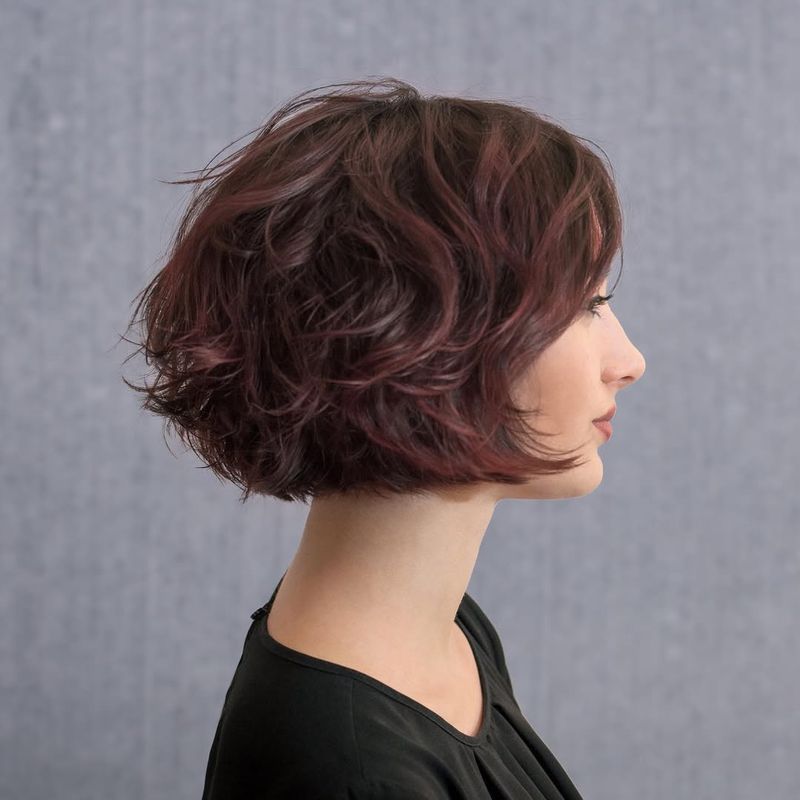 Chin-Length Curly Bob