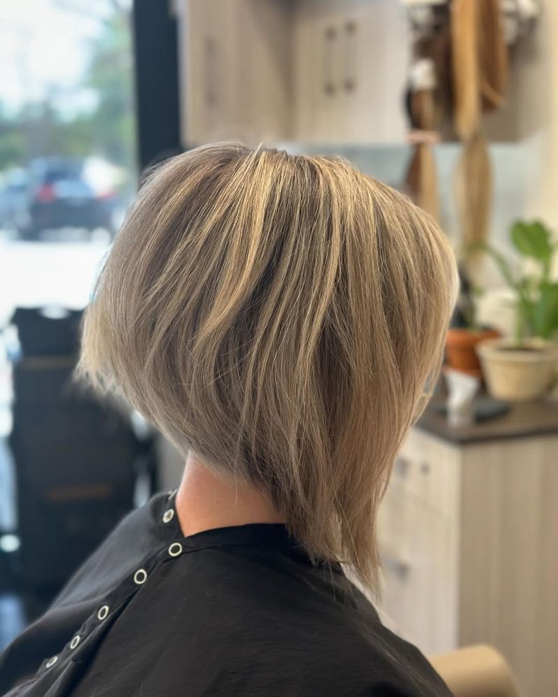 Angled Bob for Thick Hair