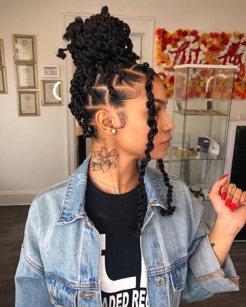 Half-Up, Half-Down Passion Twists