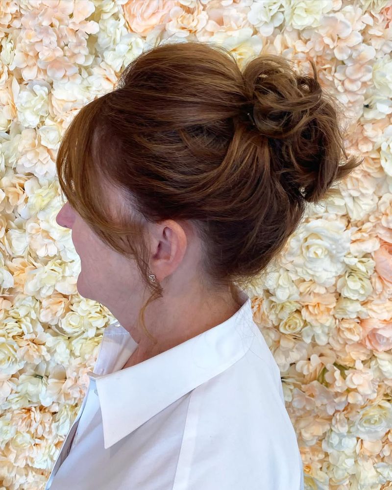 Elegant Pin Curl Updo