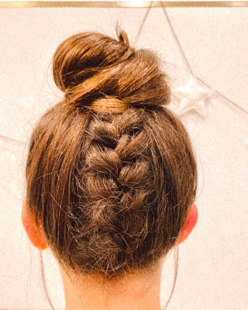 Upside-Down Braided Bun