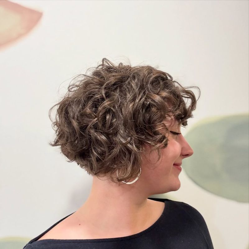 Tousled Curly Bob