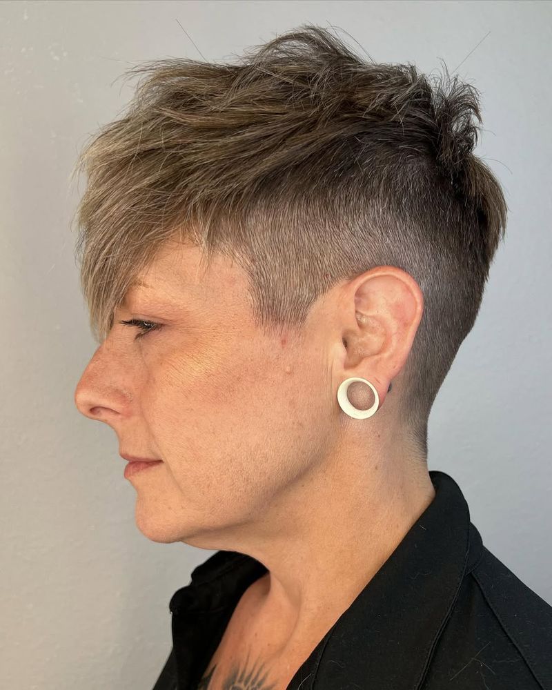 Undercut Pixie with Shaved Sides