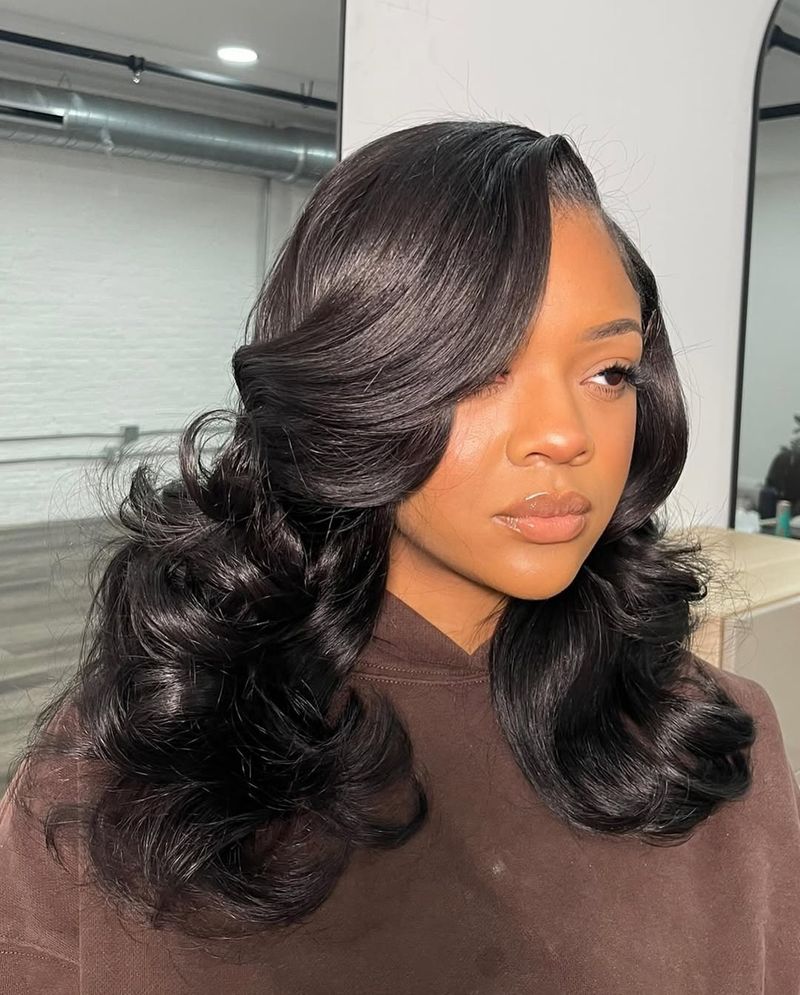 Textured Lob with Side Part