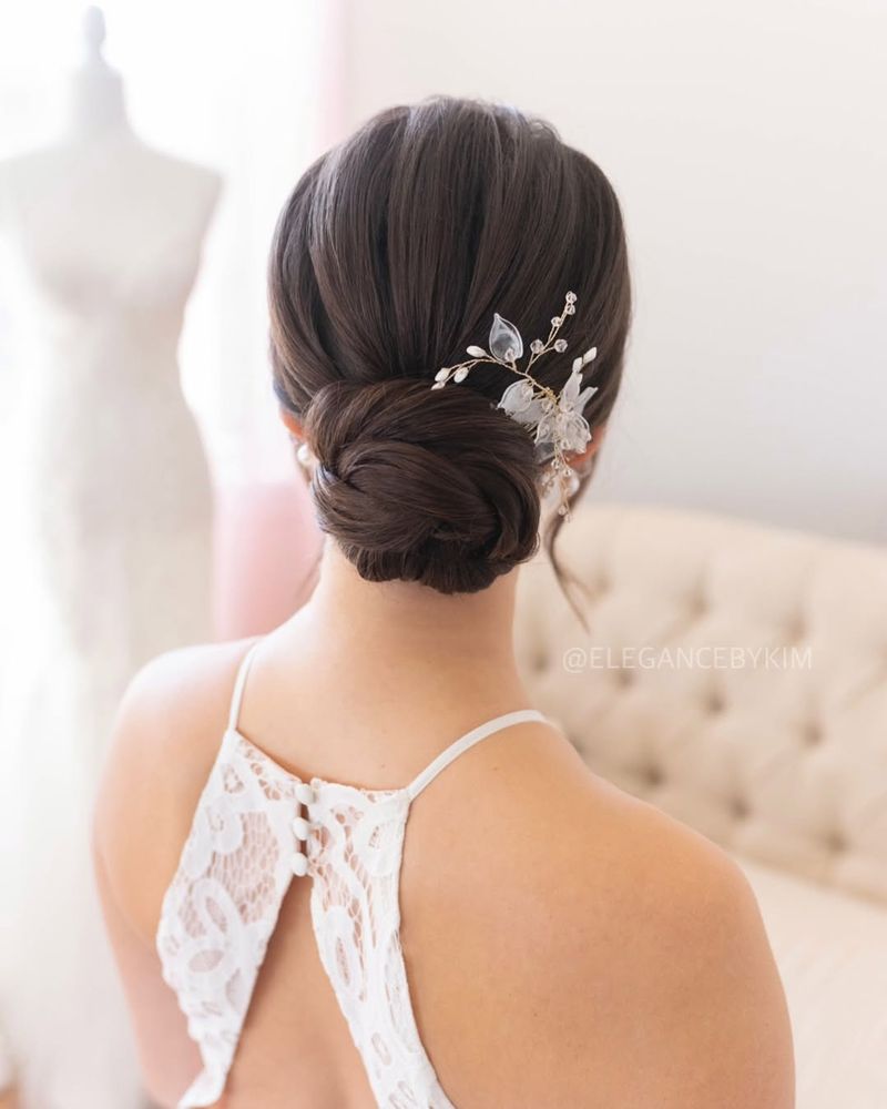 Side Bun with Jewel Accessories