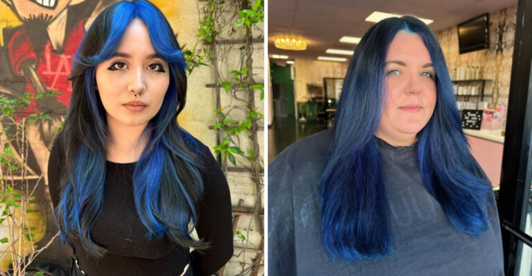 Bring The Drama With These 28 Cool Blue And Black Hair Looks That Stand Out