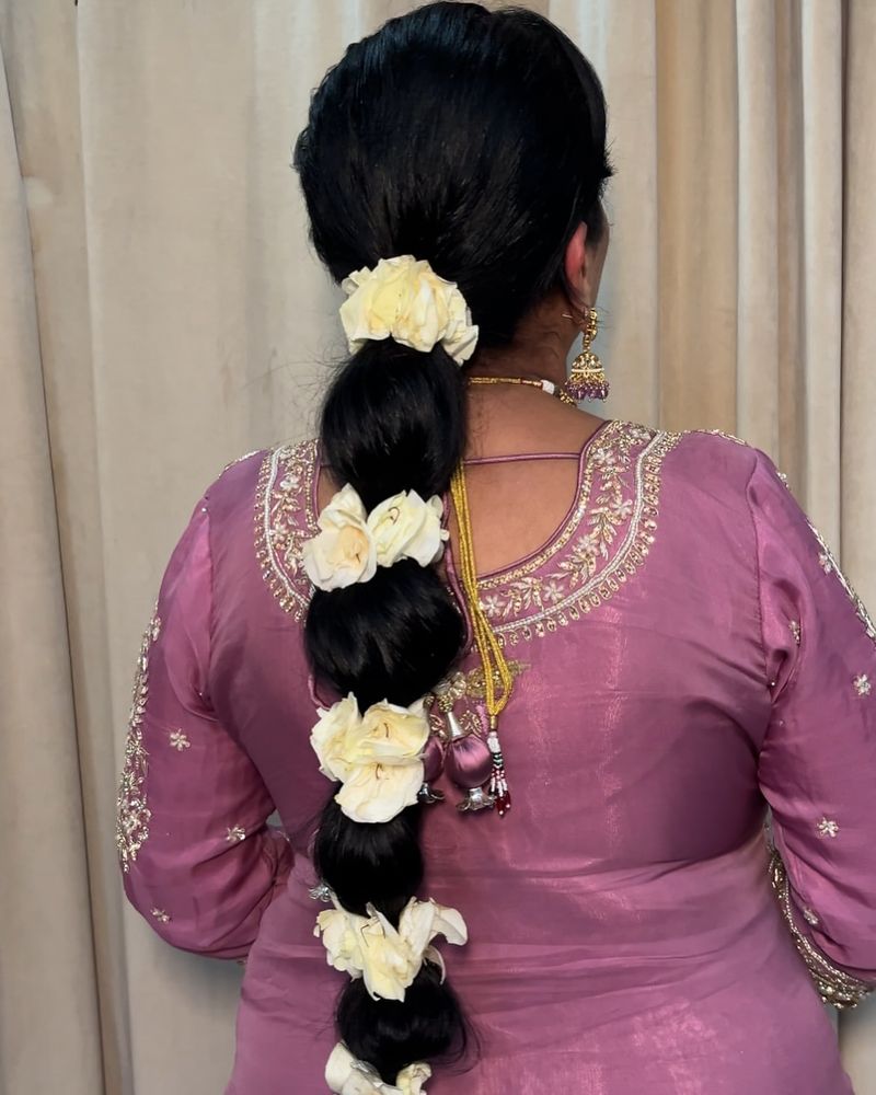 Bubble Braid with Floral Accents