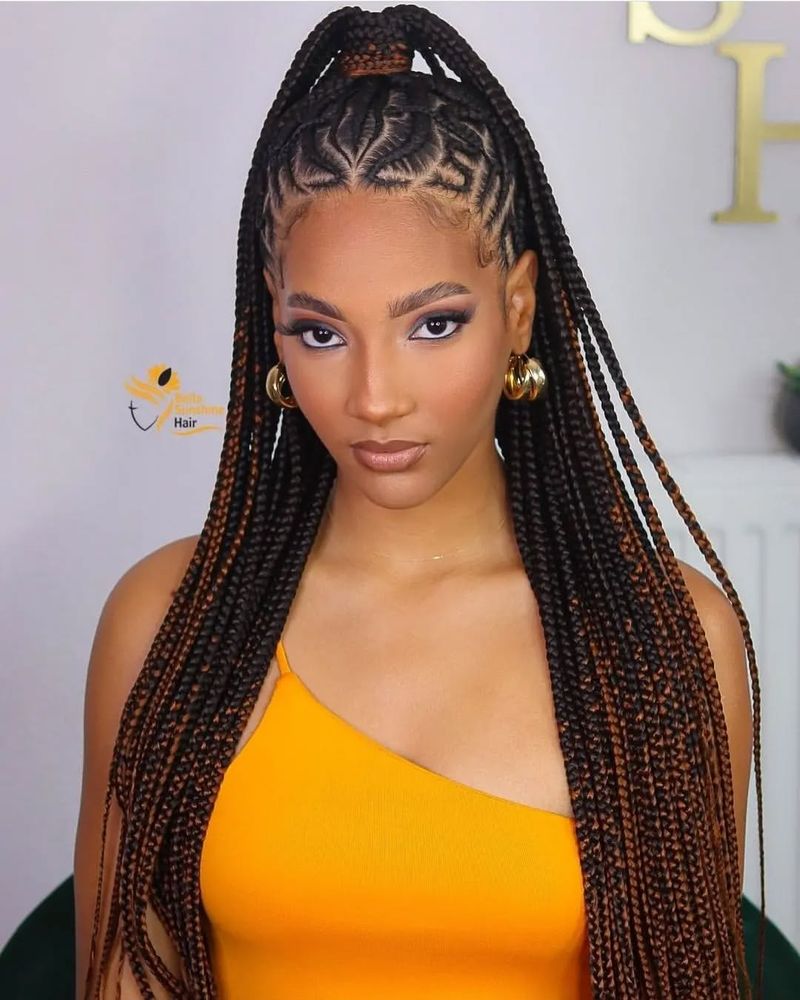 Half-Up Braids