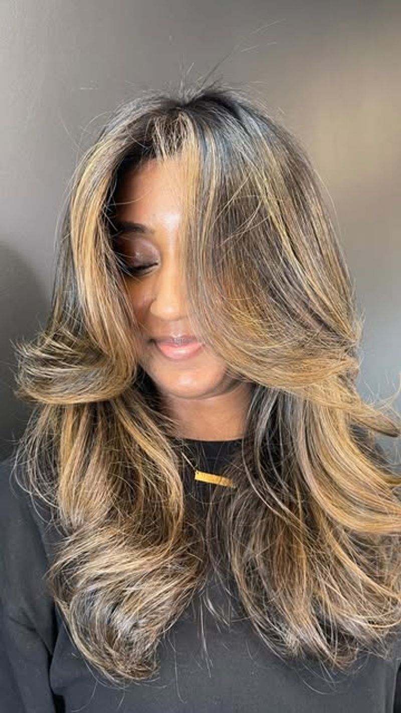 Balayage biondo miele