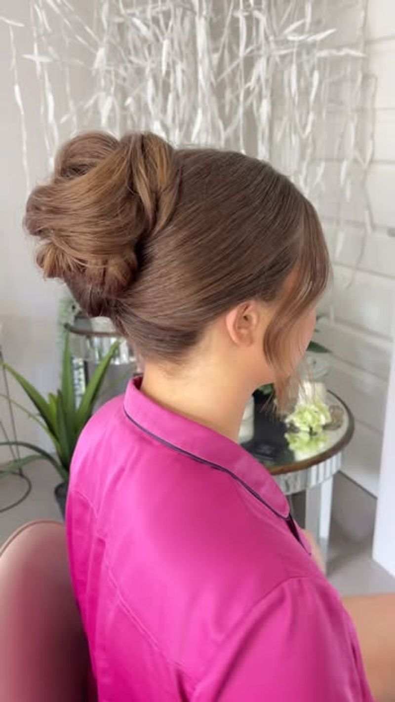 Caramel Brown French Twist