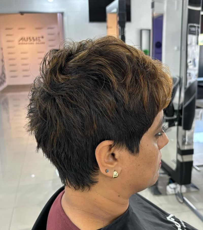 Messy Layered Pixie